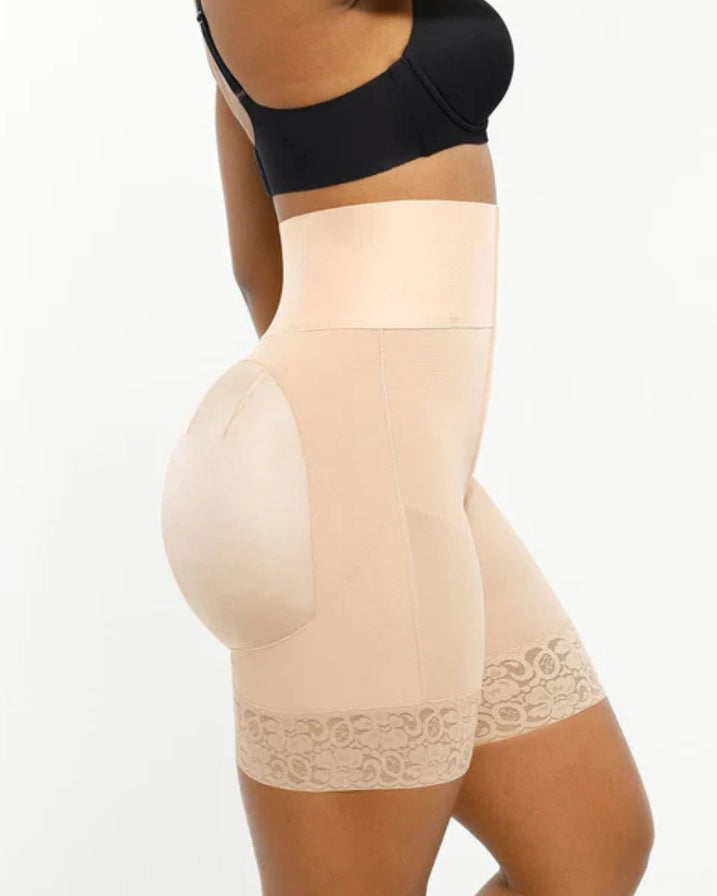High-Waisted Tummy Compression Butt Lifter Shorts