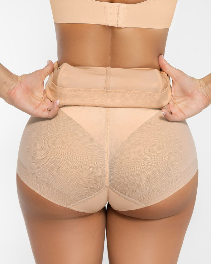 Sheer Mesh Tummy Shaping Shorts
