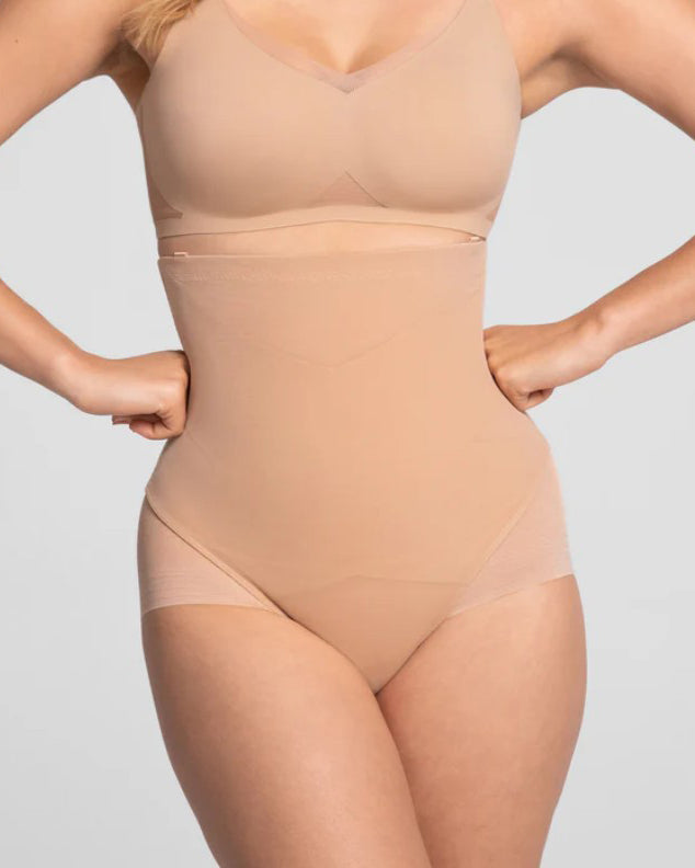 Seamless Mesh Tummy Sculpt Thong