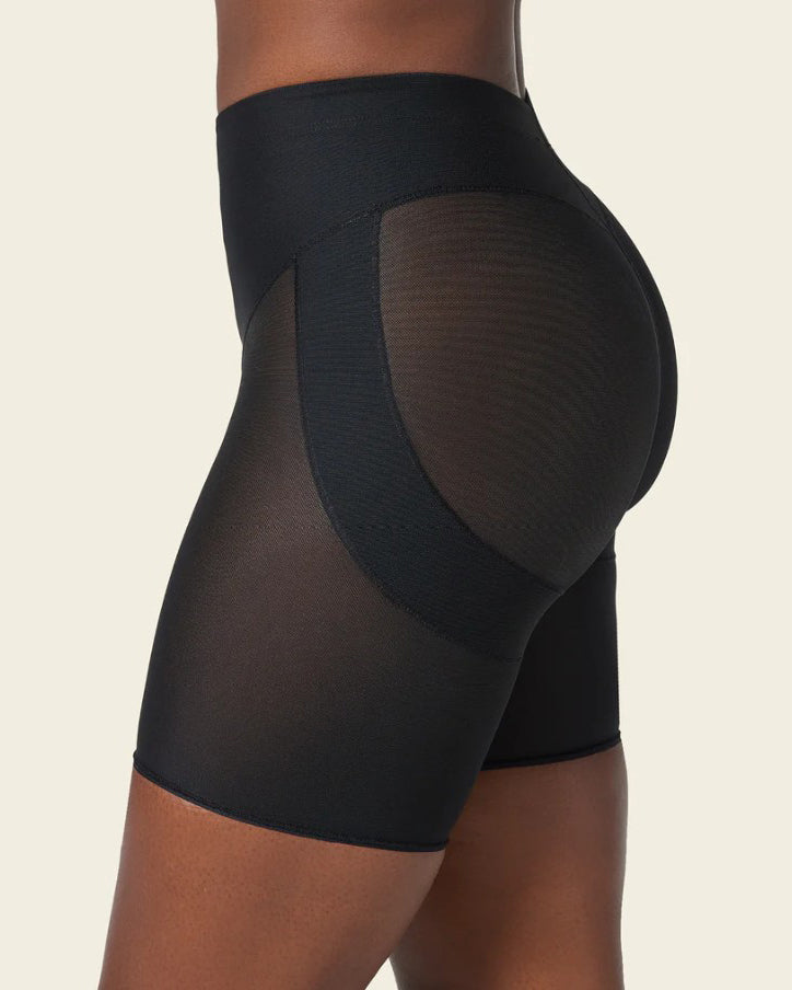 Butt Enhancing Sheer Mesh Shaper Shorts