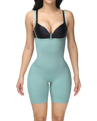 Seamless Open Bust Elastic Bodysuit