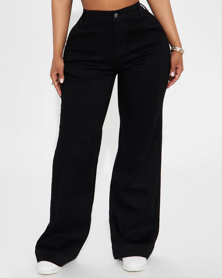 Wide-Leg Slimming Jeans