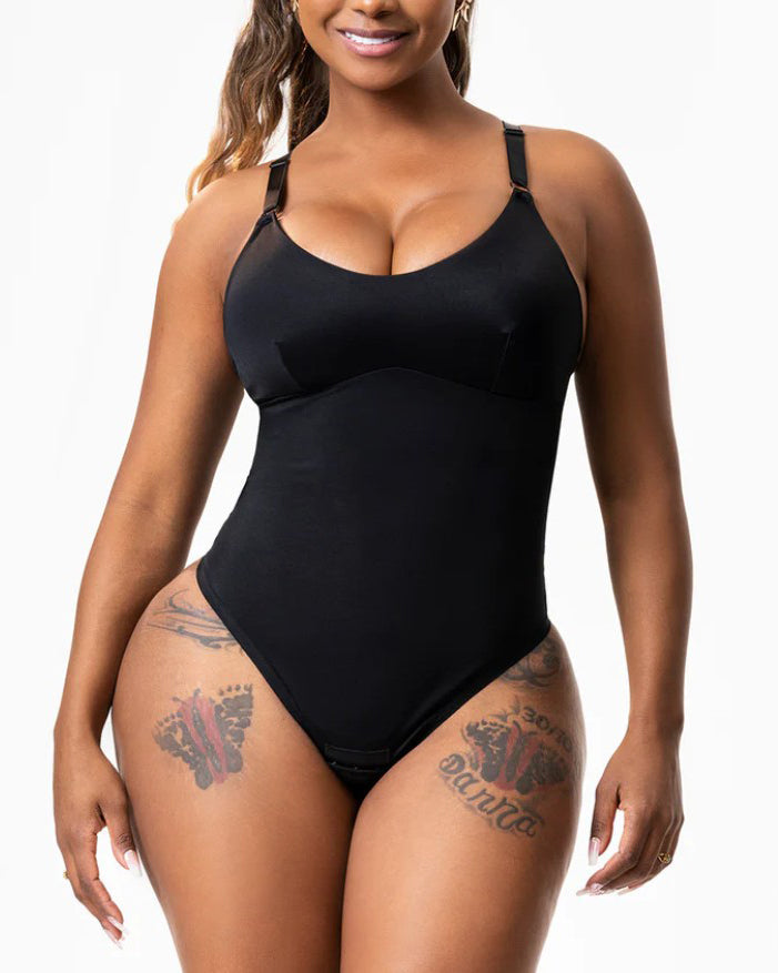 Shiny Tummy Control Bodysuit