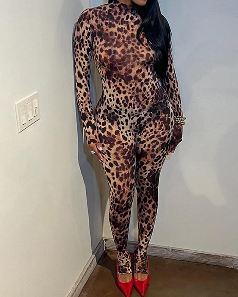 Leopard Print Jumpsuit