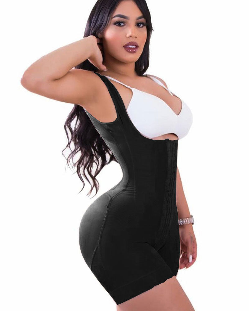 Tummy Control Double Compression Adjustable Bodysuit