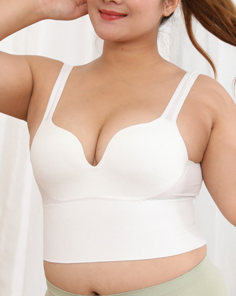 Shockproof Without Wire 3D Push-up Running Sports Bra