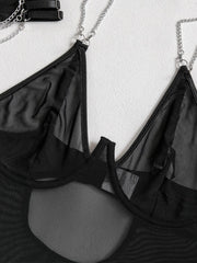 Sexy See Through Chain Teddy