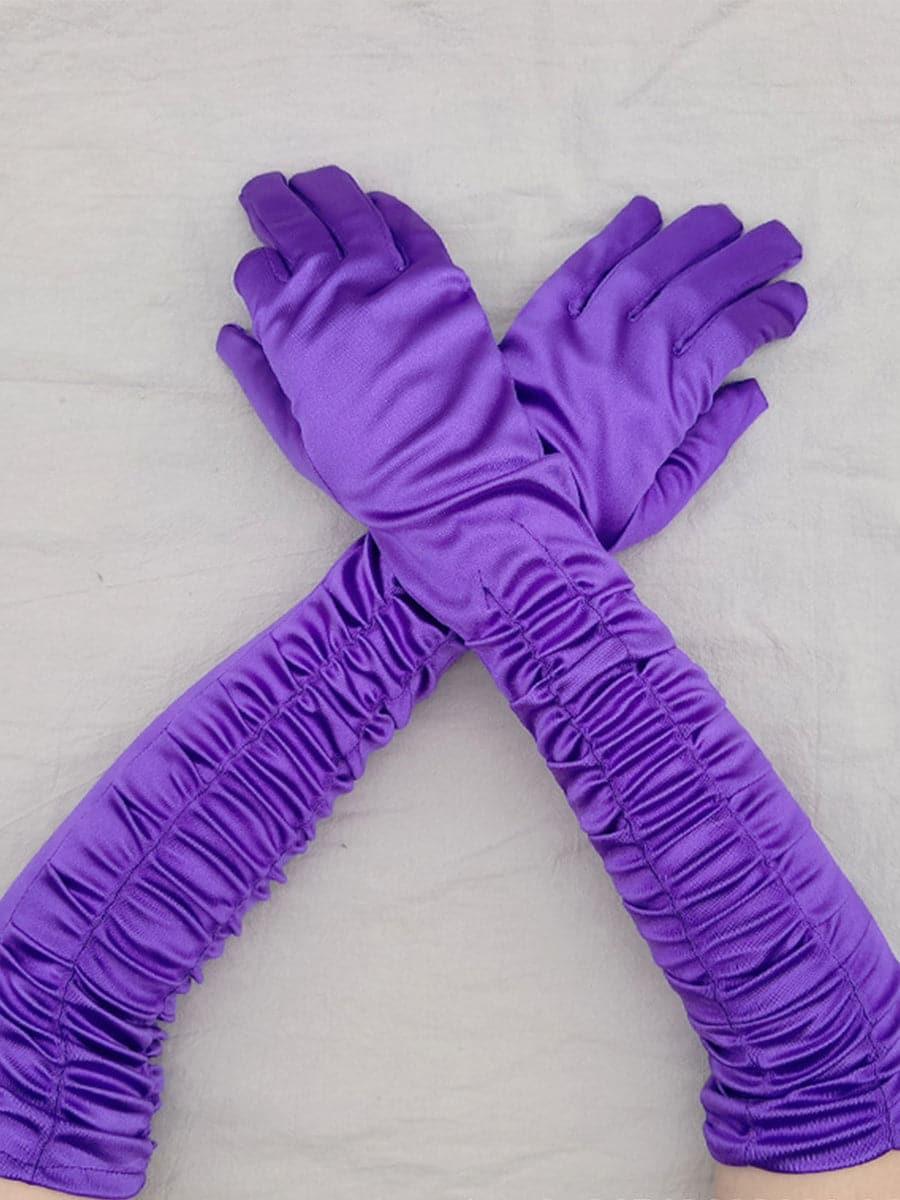 Satin Long Wedding Party Gloves