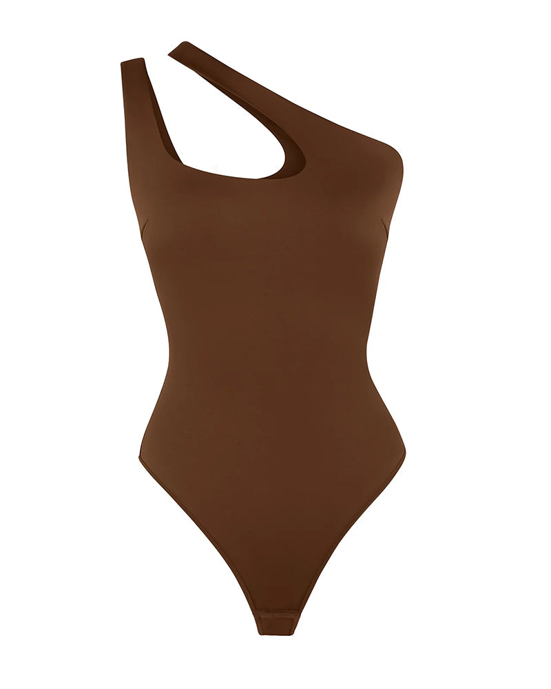 One Shoulder Seamless Bodysuit
