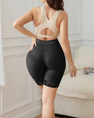 Tummy Control Butt Lifter Zipper Closure Shorts