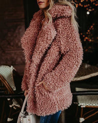Oversized Fleece Faux Fur Coat