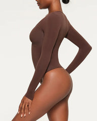 Tummy Shaping V Neck Slimming Thong Bodysuit