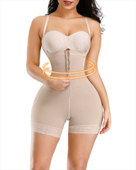 Open Bust Tummy Control Zipper Shapewear