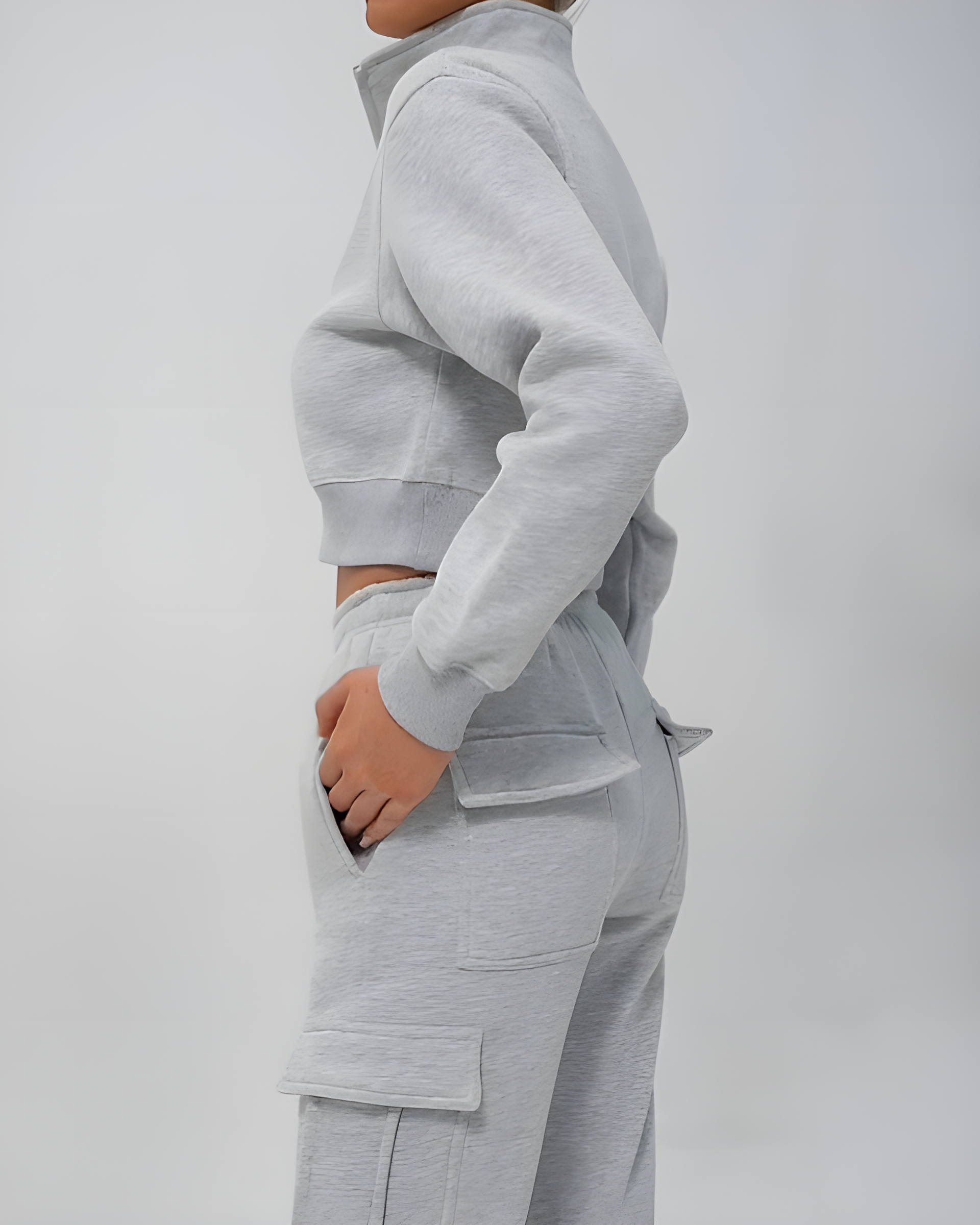 Slim Cargo Style Casual Set