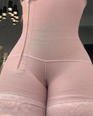 Strapless Side Zipper Tummy Tuck Slimming Shaper Shorts