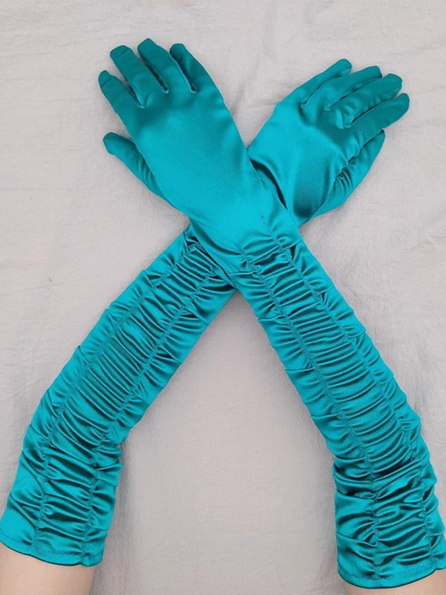 Satin Long Wedding Party Gloves