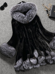 Fox Fur Vest Faux Mink Coat