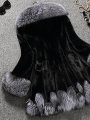 Fox Fur Vest Faux Mink Coat