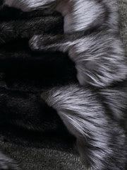 Fox Fur Vest Faux Mink Coat