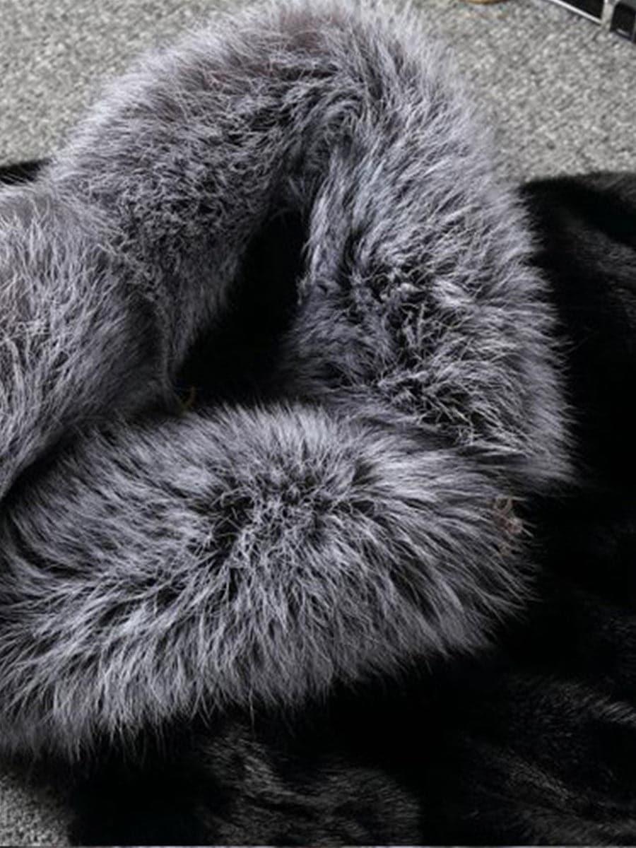 Fox Fur Vest Faux Mink Coat
