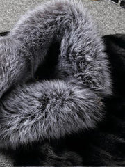Fox Fur Vest Faux Mink Coat
