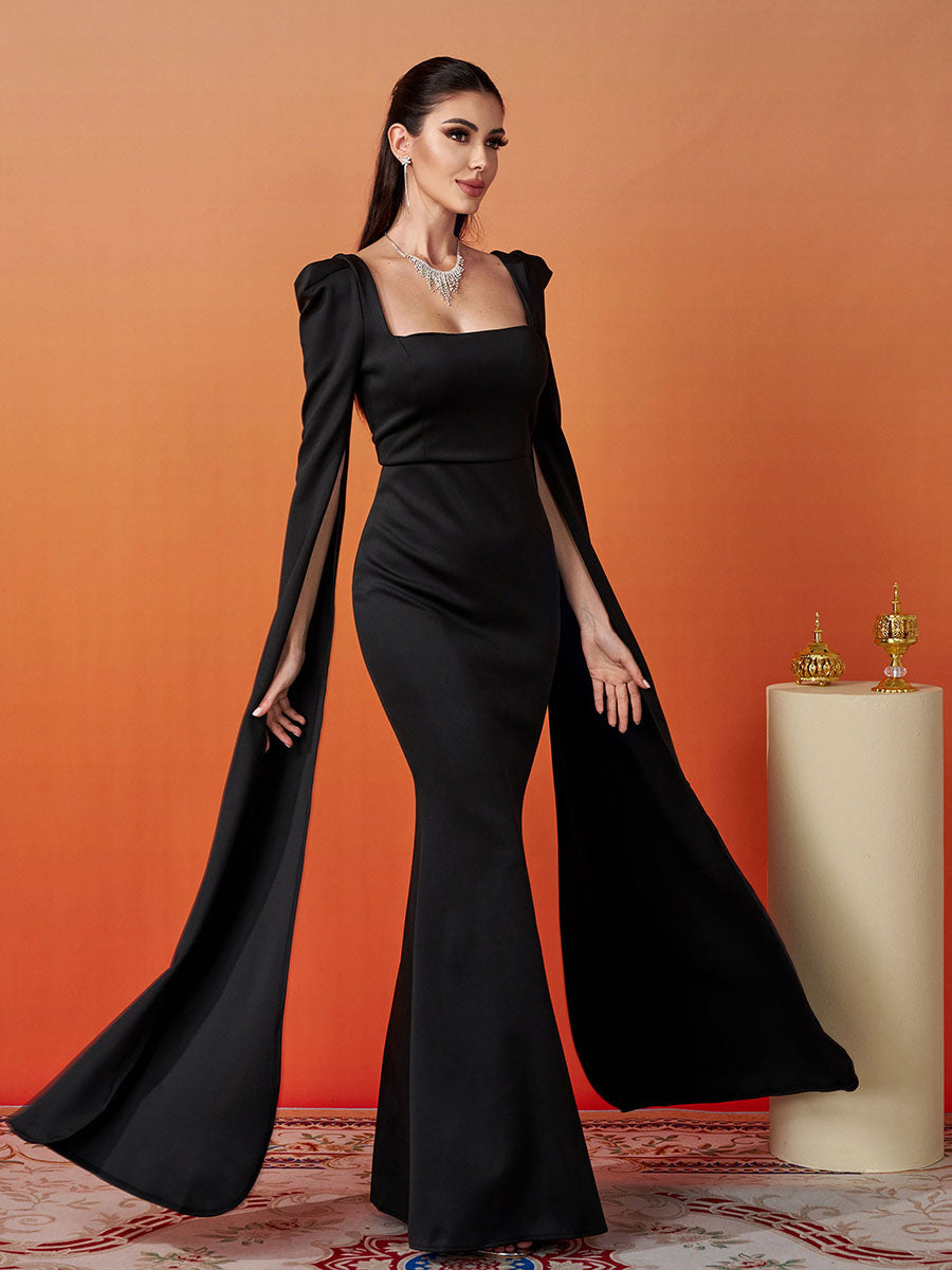 Formal Square Neck Mermaid Dress