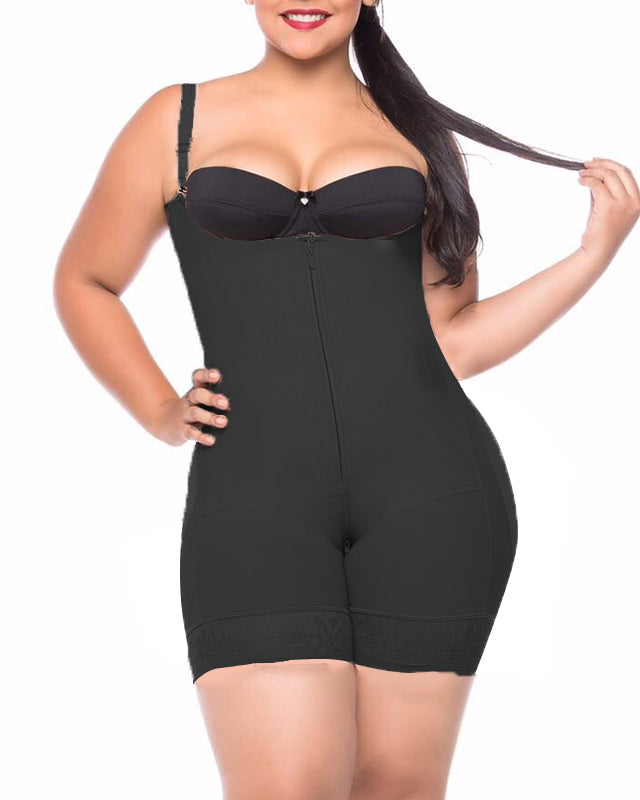 Butt Lifting With Zipper Slimming Compression Faja Body Shaper