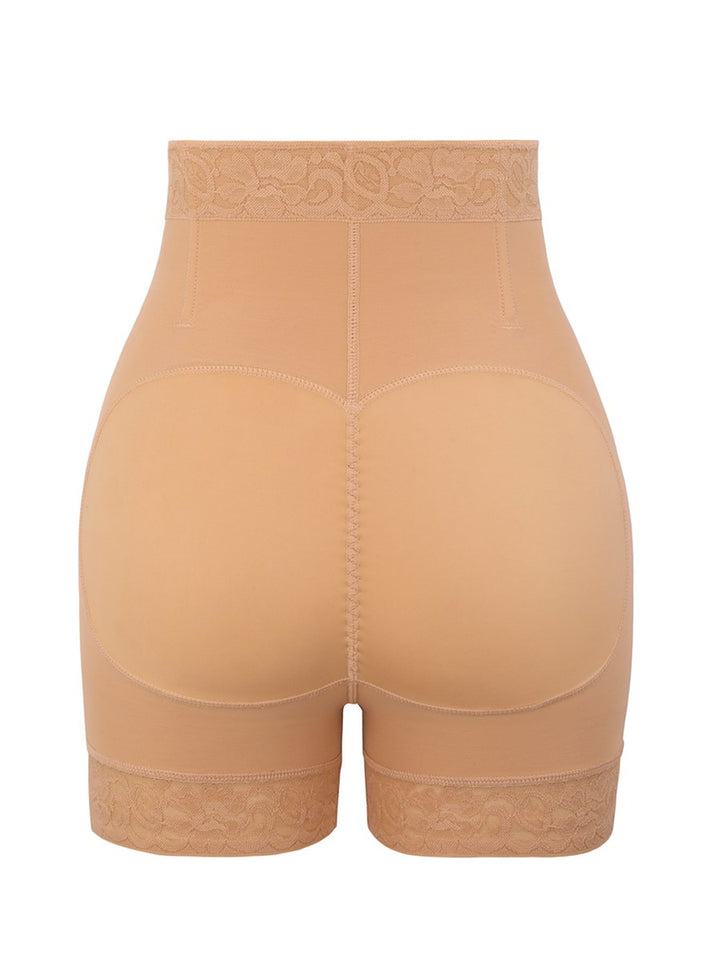 High Waist Front Zipper Butt Lifter Shorts
