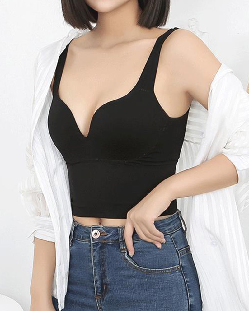 Shockproof Without Wire 3D Push-up Running Sports Bra