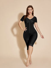 Short Sleeve Compressive Tummy Tuck Shapewear