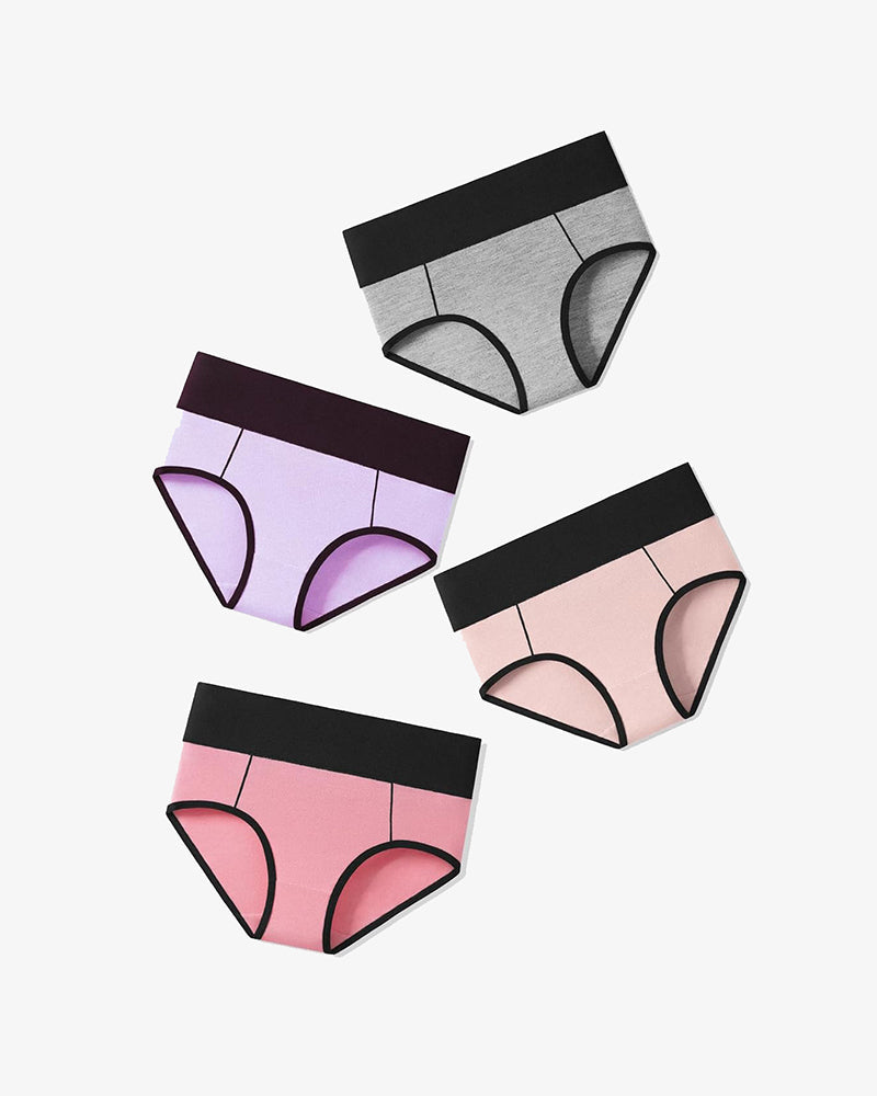 Cotton Hipster Panties High Waist Briefs
