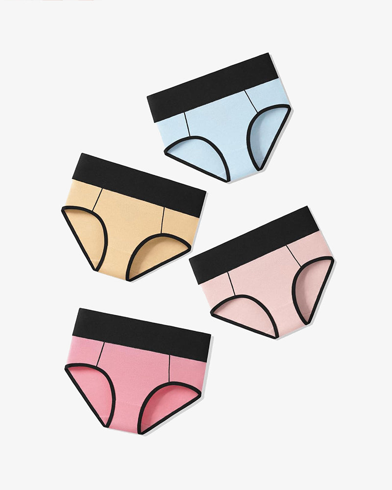 Cotton Hipster Panties High Waist Briefs