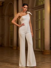 One Shoulder Knot Jumpsuits RY40048