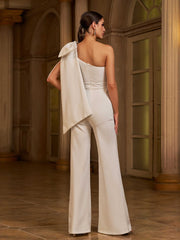 One Shoulder Knot Jumpsuits RY40048