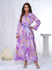 Tie-dye Long Sleeve Loose Dress