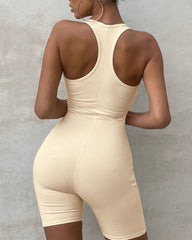 Halterneck Open Back Yoga Jumpsuit