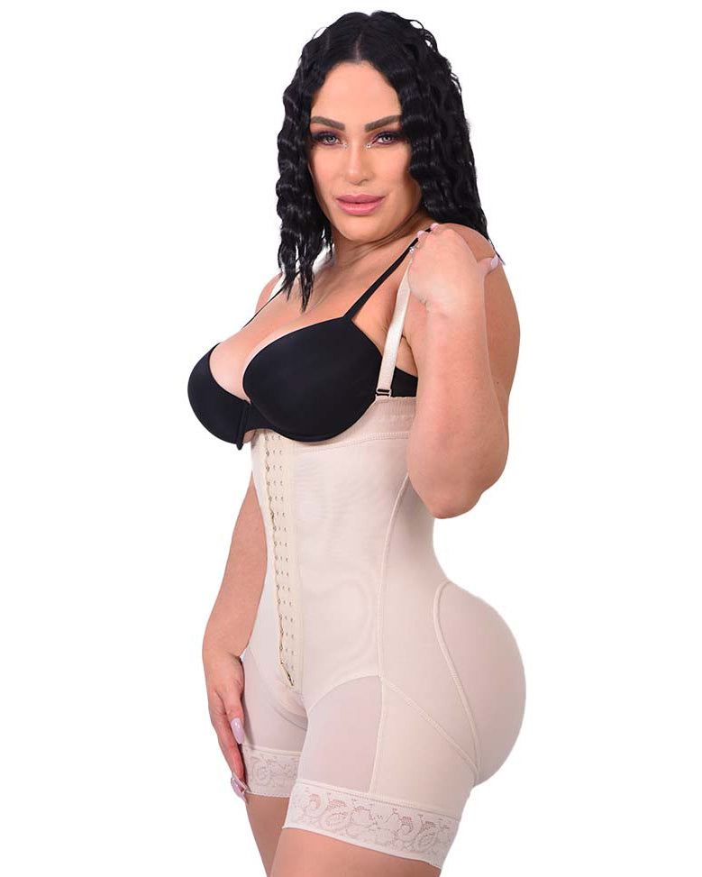 Tummy Control Butt Thigh With Lace Shapewear
