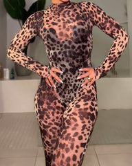Leopard Print Jumpsuit