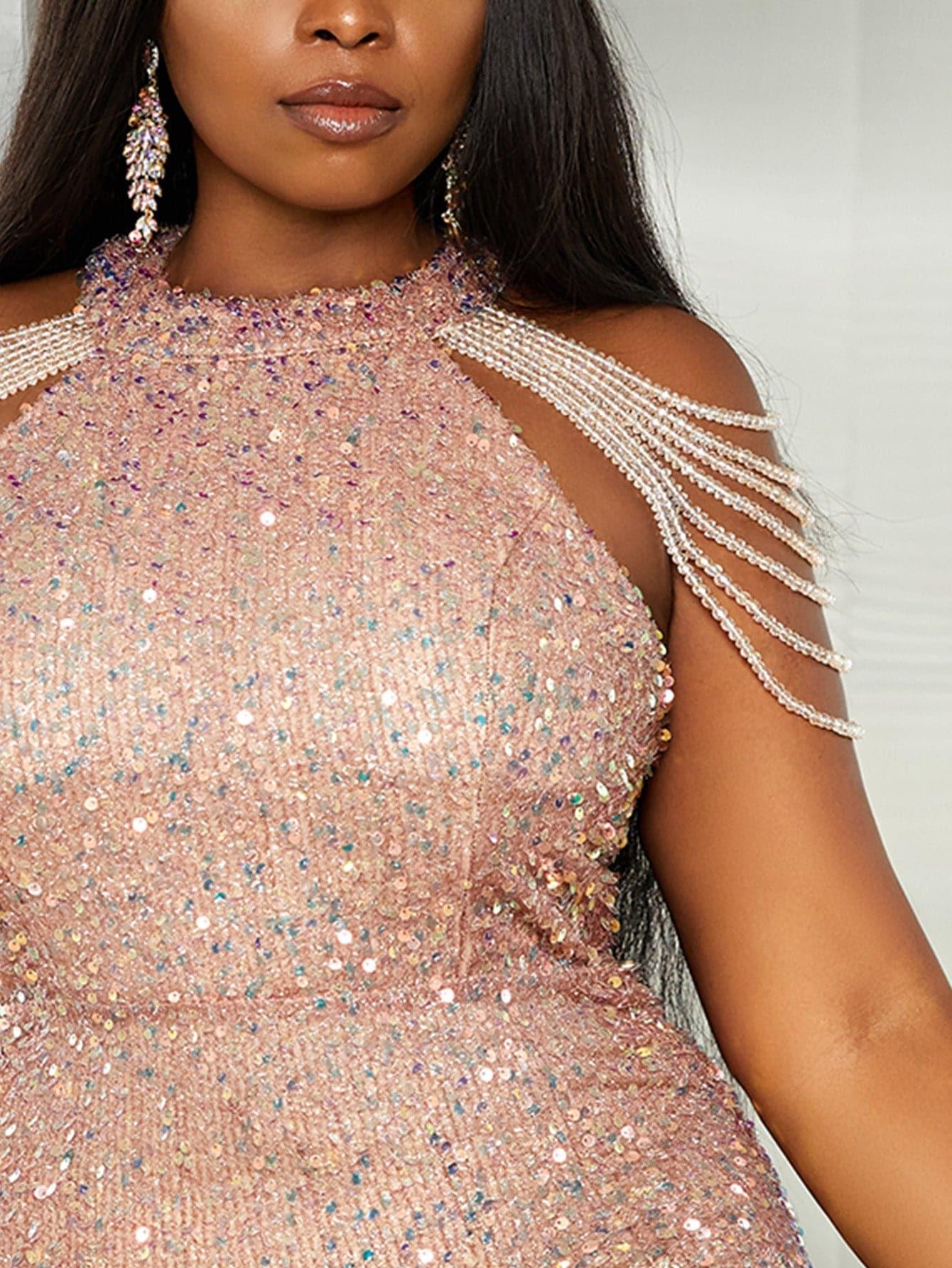 Missord Plus Sequins Bodycon Dress