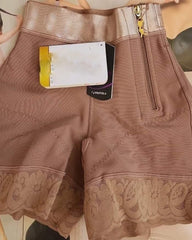 High Waist Side Zipper Butter Lifter Faja Shorts