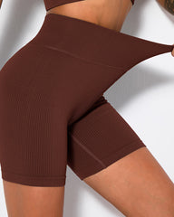 High Waist Fitness Pants Sports Running Yoga Shorts