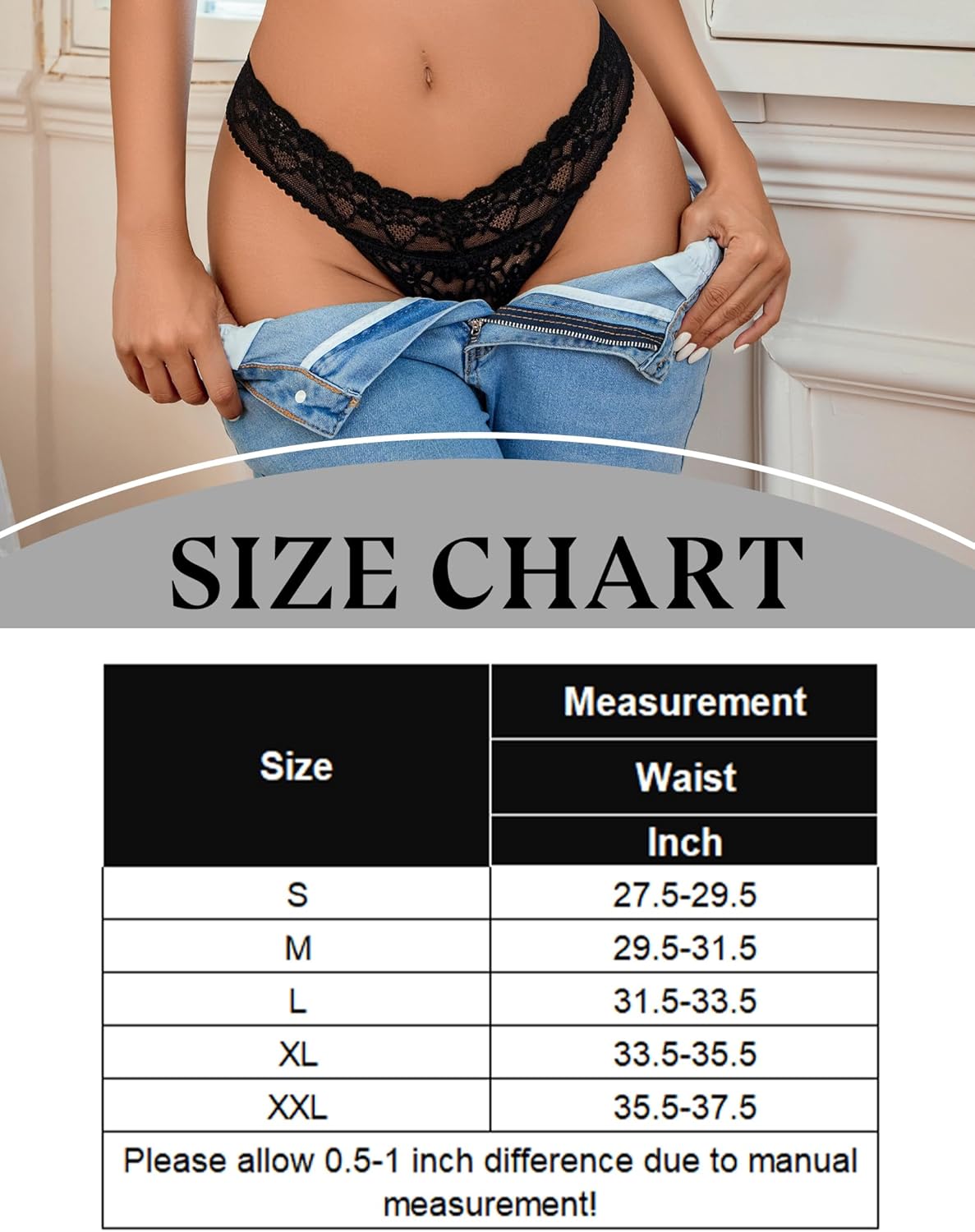 Lace Low Waist Brazilian Panties