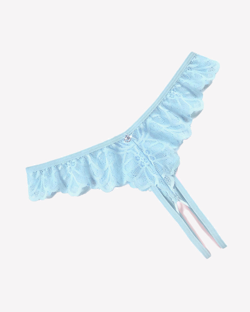Lace Panties Criss Corss Thong Briefs