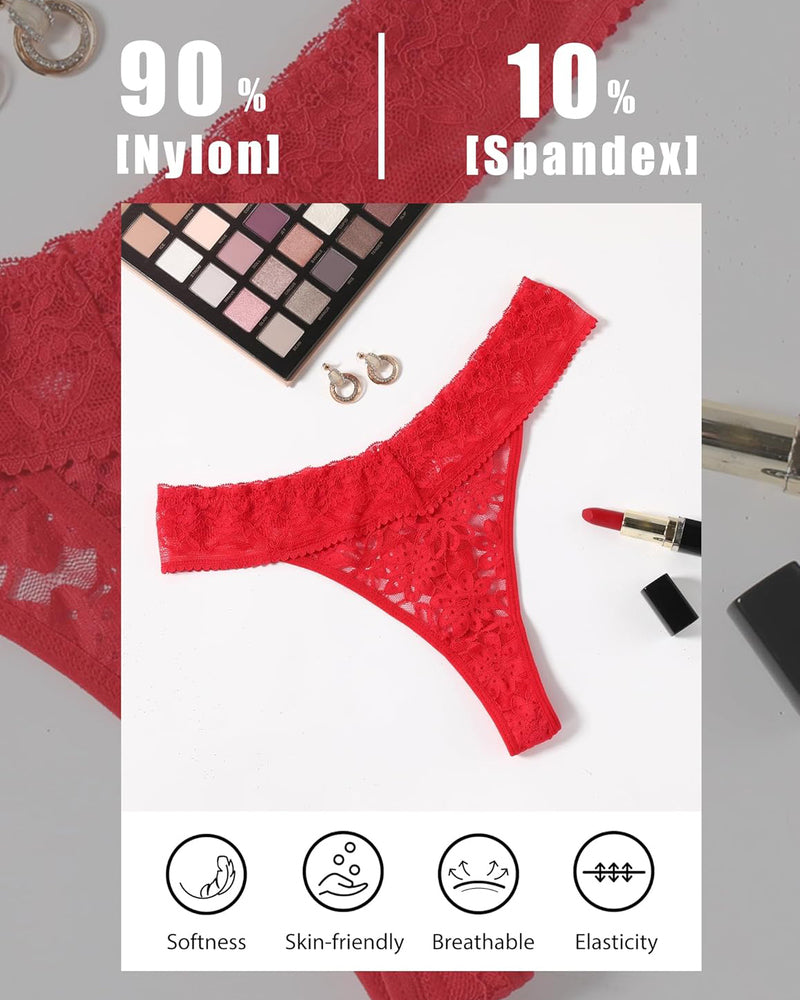 Lace Low Waist Brazilian Panties