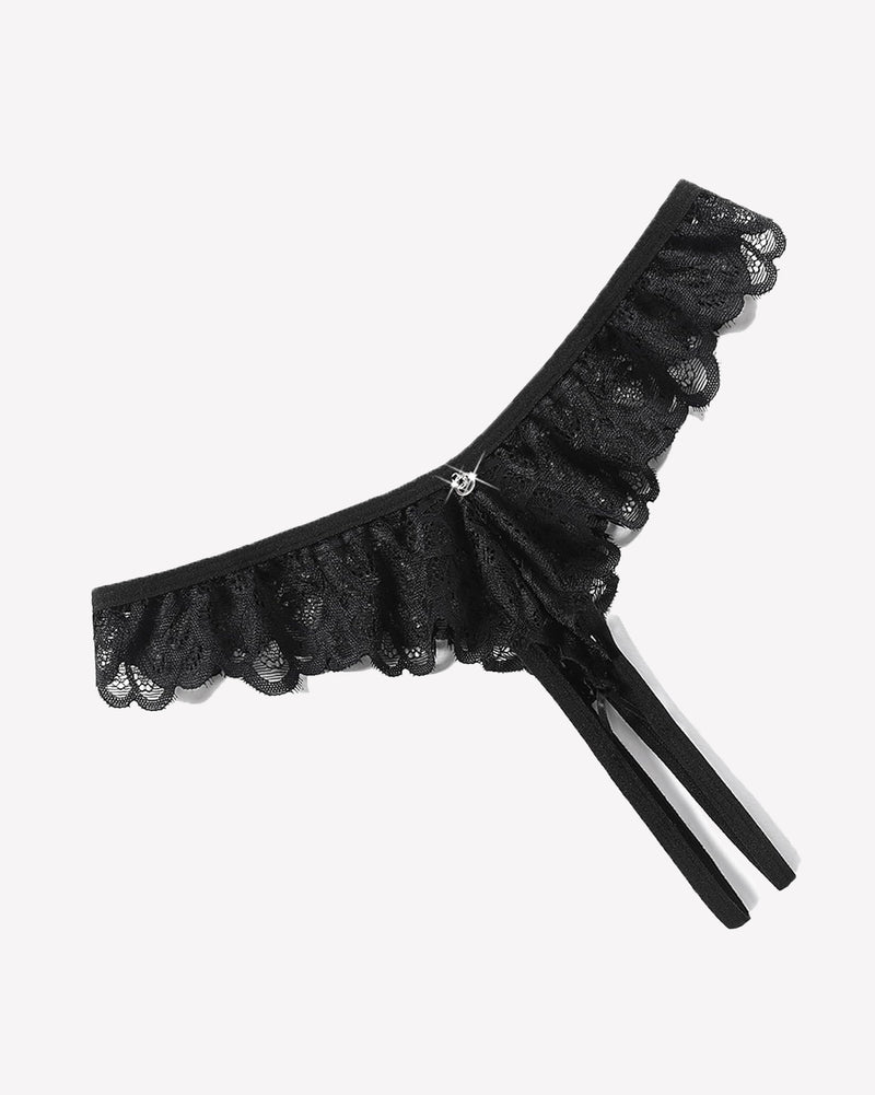 Lace Panties Criss Corss Thong Briefs