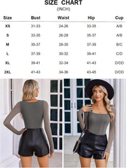 Square Neck One Piece Mesh Leotard Tops