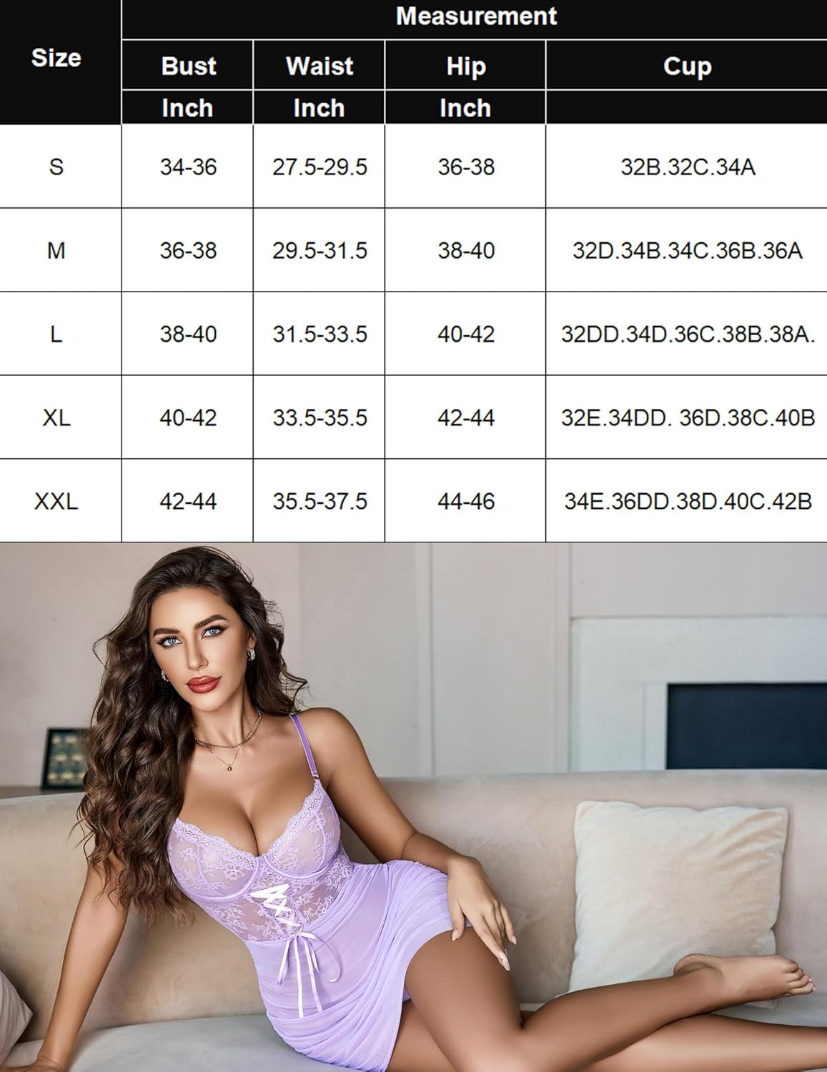 FLace V Neck Chemise