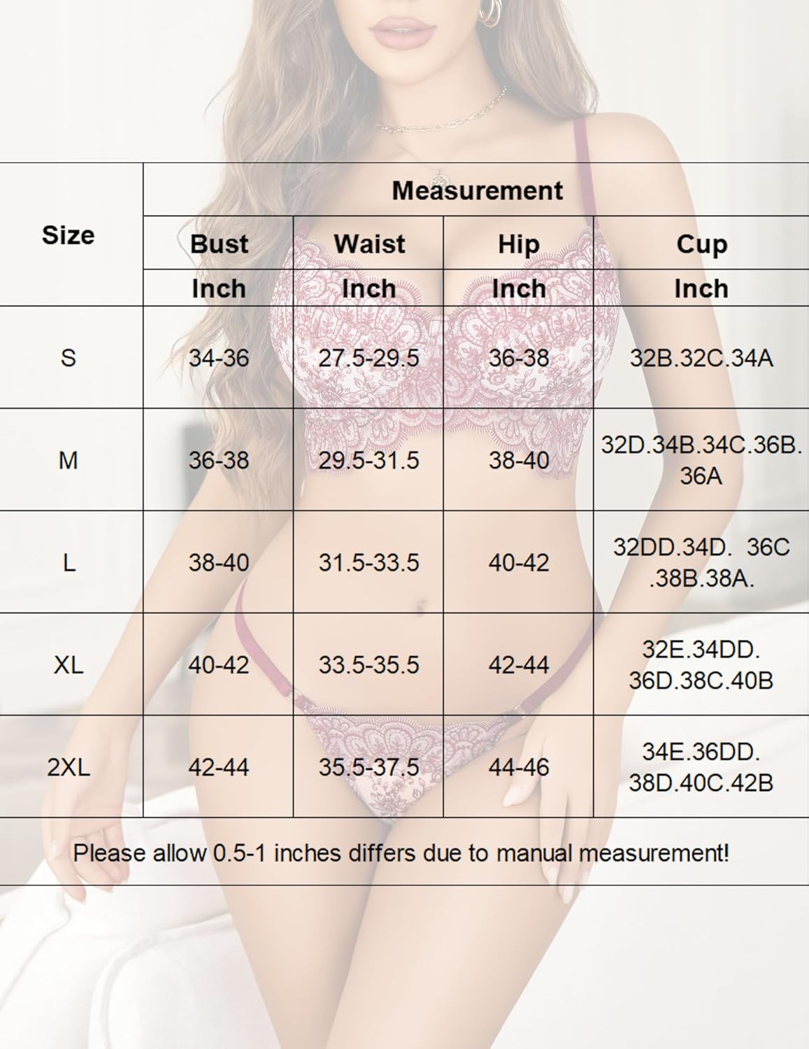 FLace Bra and Panty 2 Piece Sets