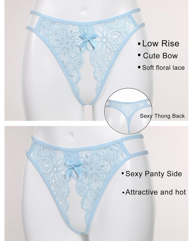 FLace Briefs with Cute Bow