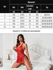 Deep Lace Side Slit Boudoir Outfits